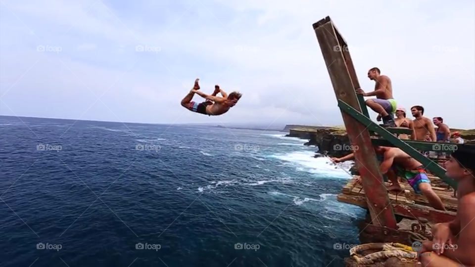 Cliff Jumping.