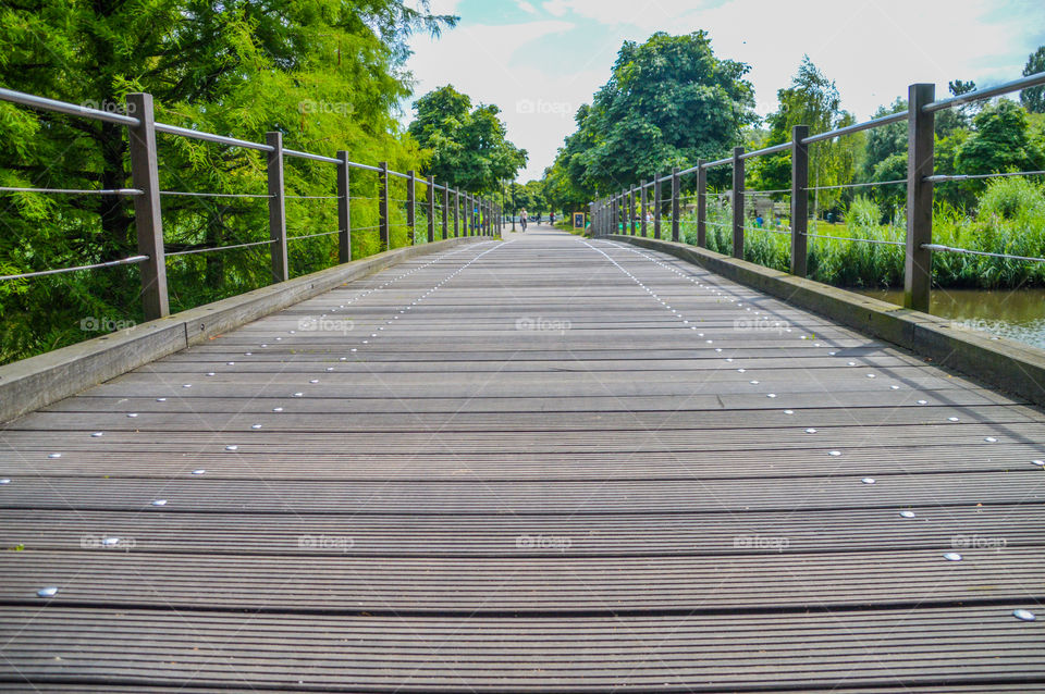 Empty Footbridge