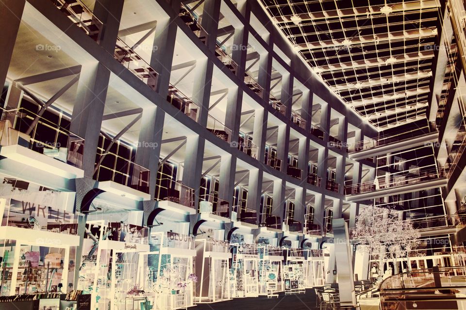 A modern architectural interior 