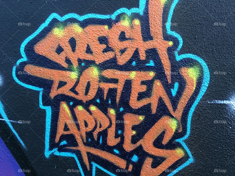 Specially commissioned subway graffiti in Exeter, Devon, UK