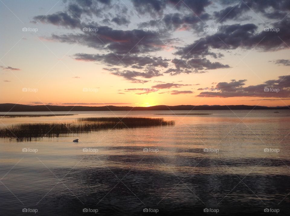 Summer Sunset on North Pond, Maine