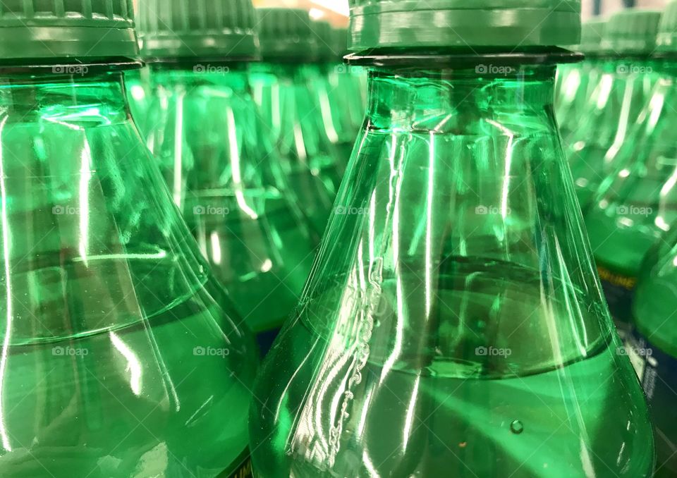 Green Plastic Bottles
