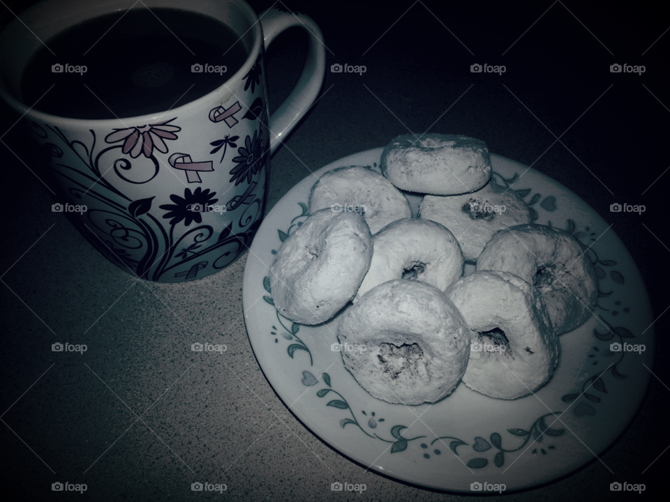 Coffee and donuts