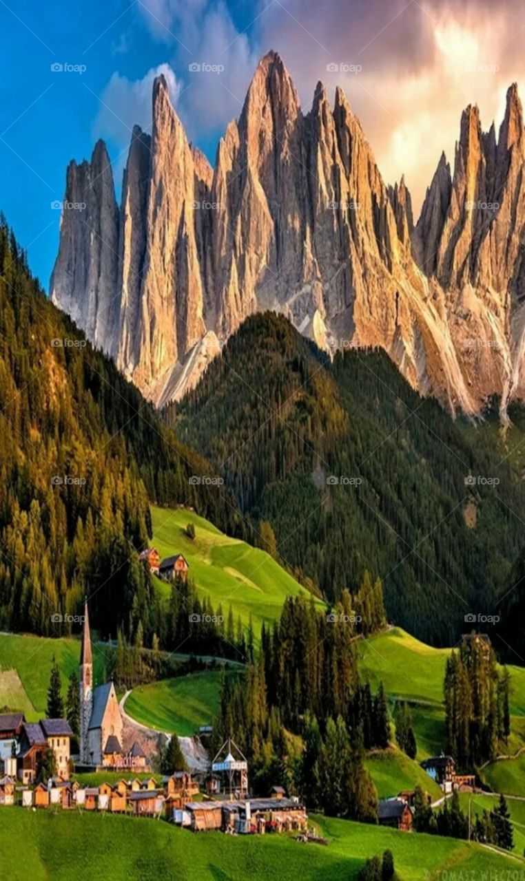 amazing mountain village