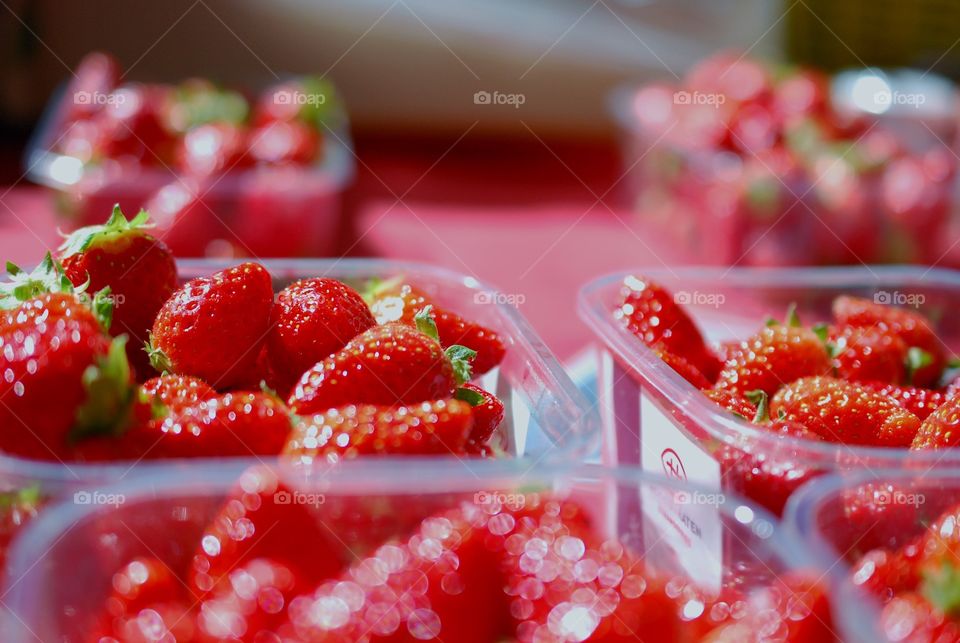 Mouth watering strawberries 