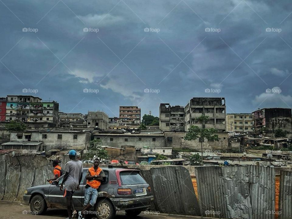 Afternoon in Abidjan, Africa.