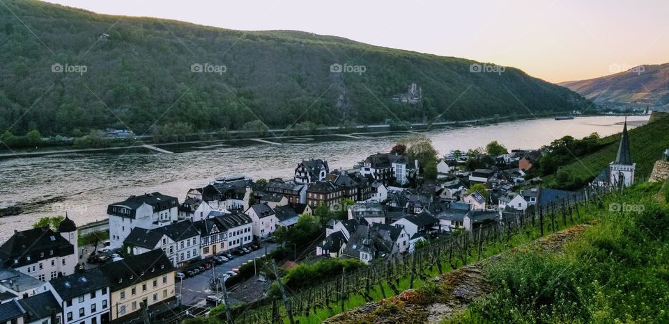 Little wine village in Germany 