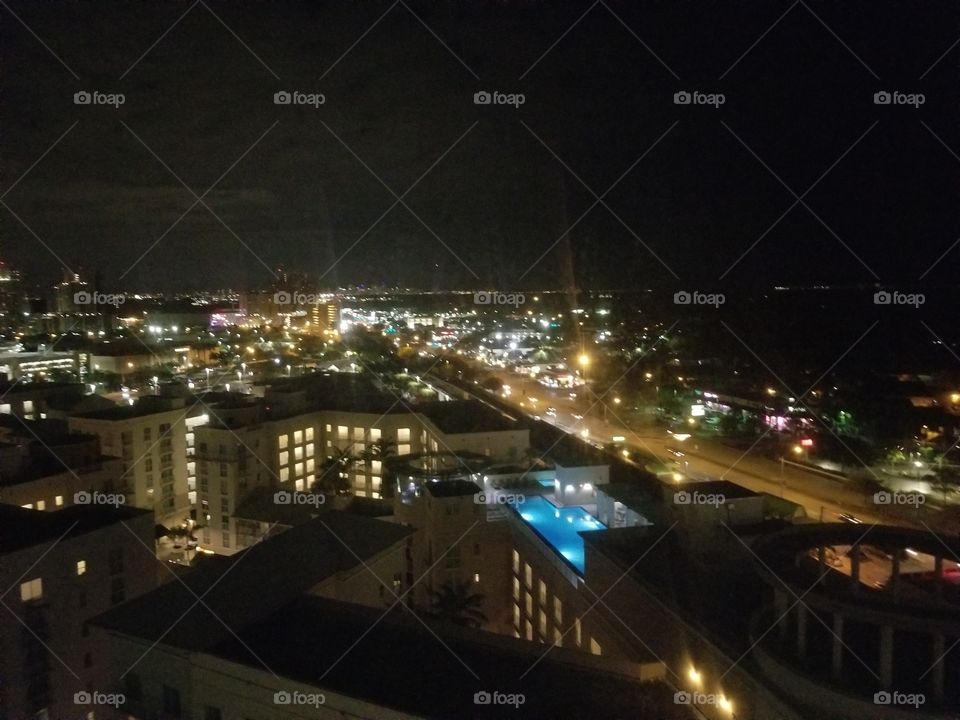 Looking out on Miami