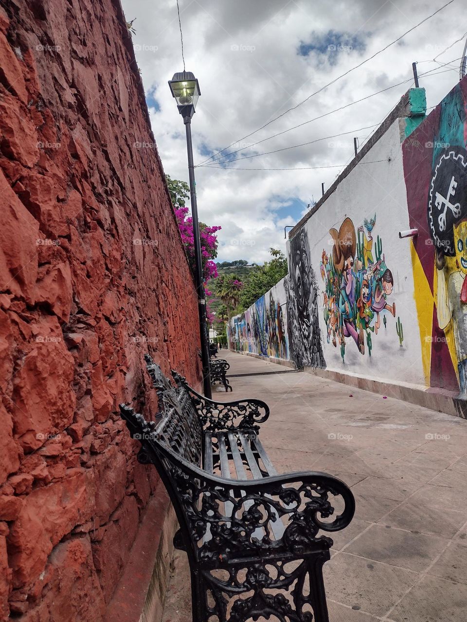 Narrow Alley in an small town