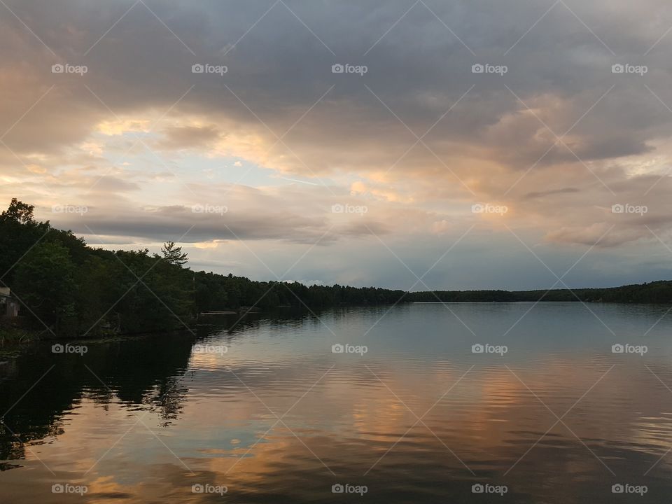 Water, Sunset, Dawn, Lake, No Person
