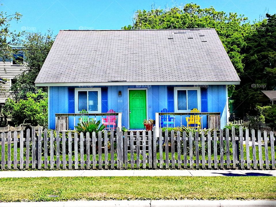 blue beach house