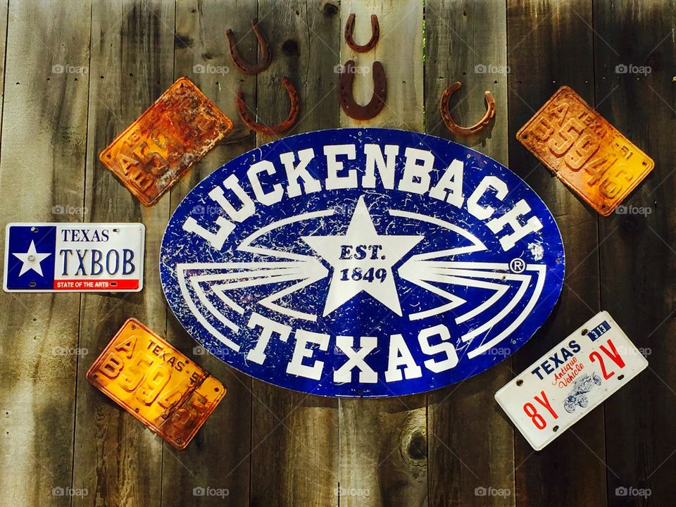 rustic texts signs