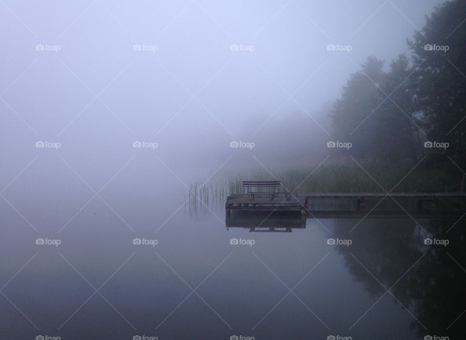 Water, Fog, River, Lake, No Person