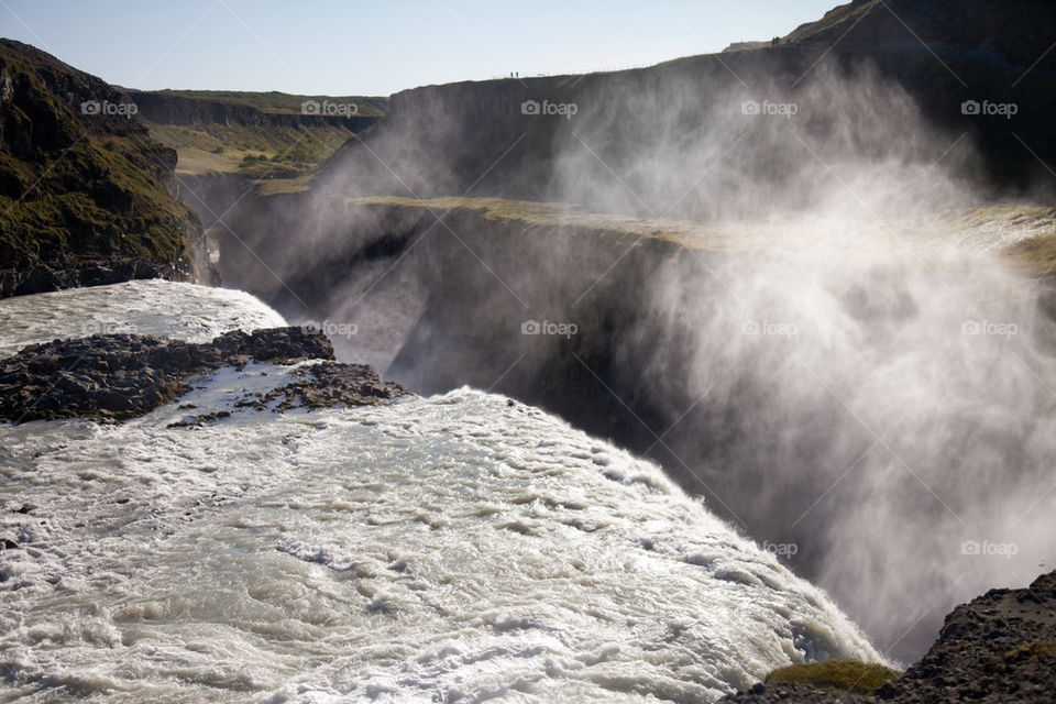 Gullfoss waterfalls on Iceland.