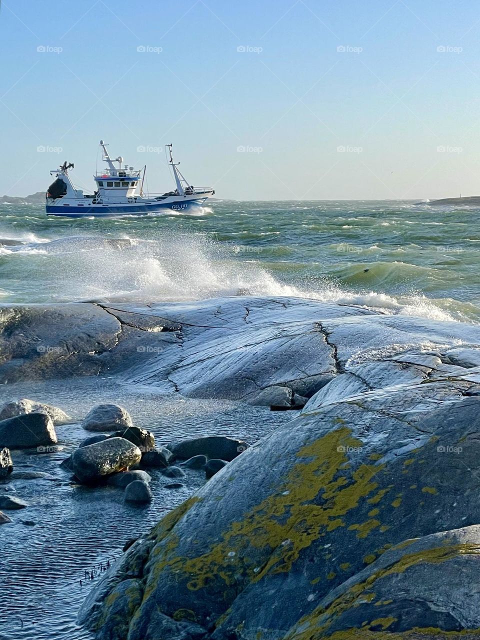 Going out fishing in hard wind