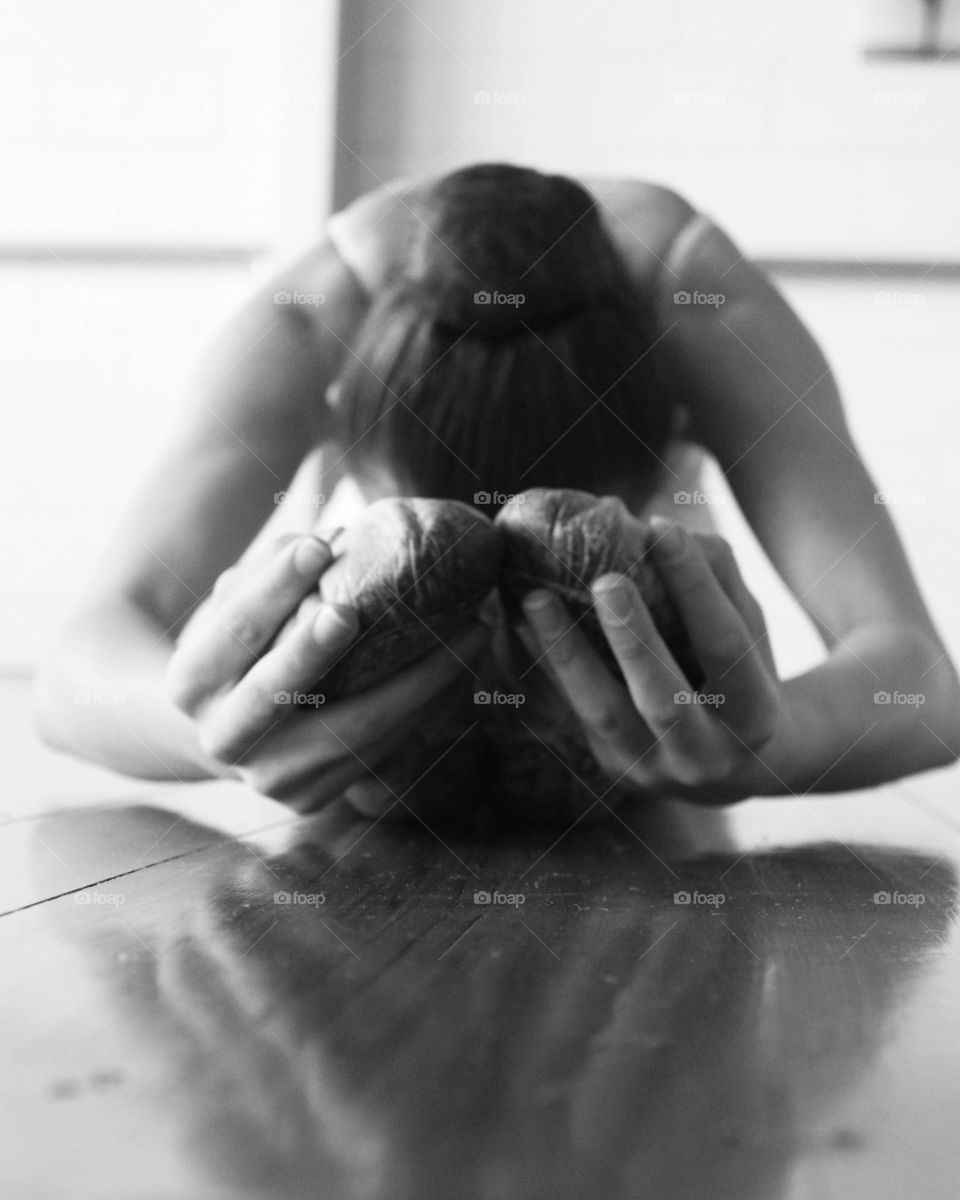 Girl before the performance