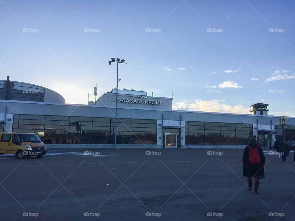 Vasa airport in Finland.