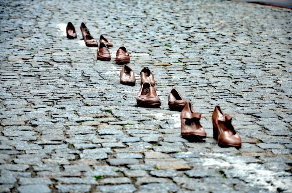 shoes in the street