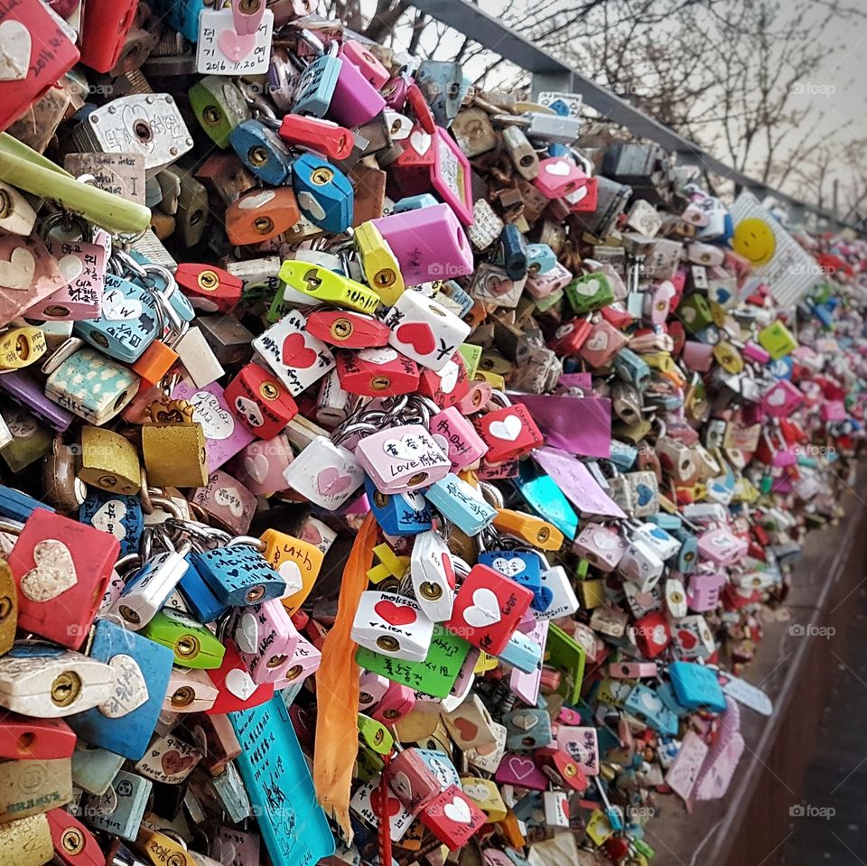 Love Locks in N Seoul Tower