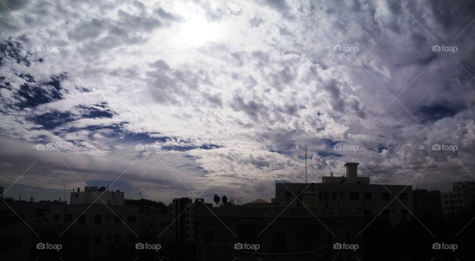 sky city blue white by a.bilbaisi