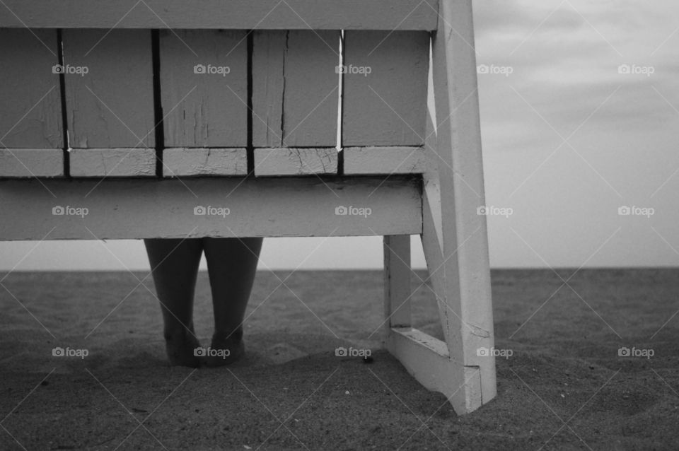 bench on the beach