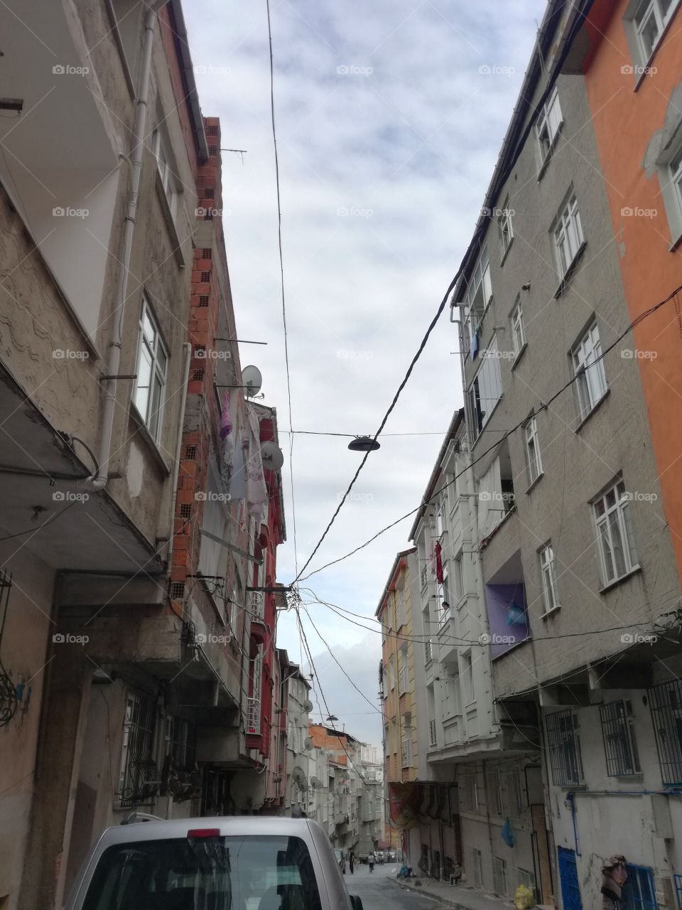 Alleys and buildings