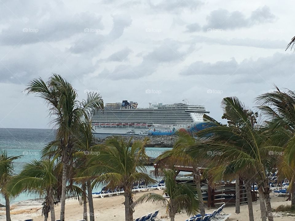 Island with Ship View