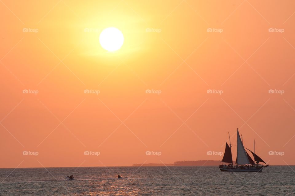 Sailboat, Sunset, Sea 3