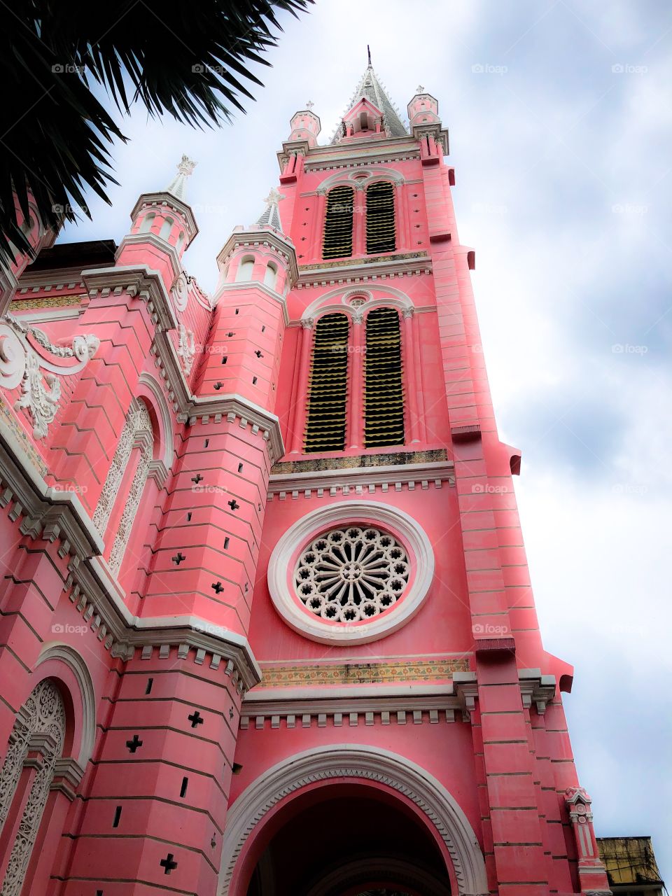 Colourful pink church