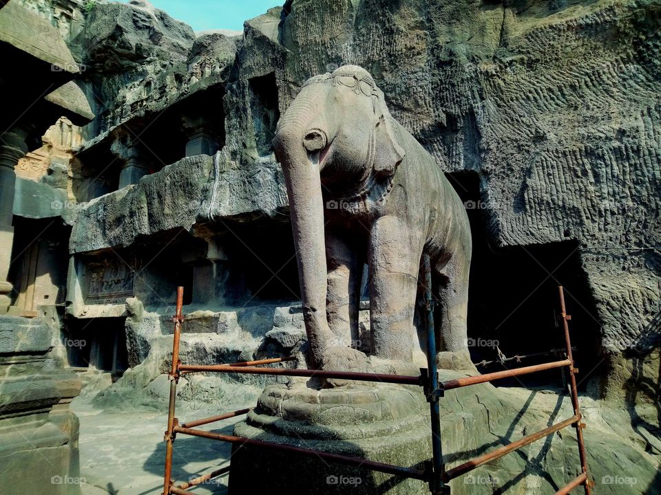 Ellora - Elephant  - Monolithic