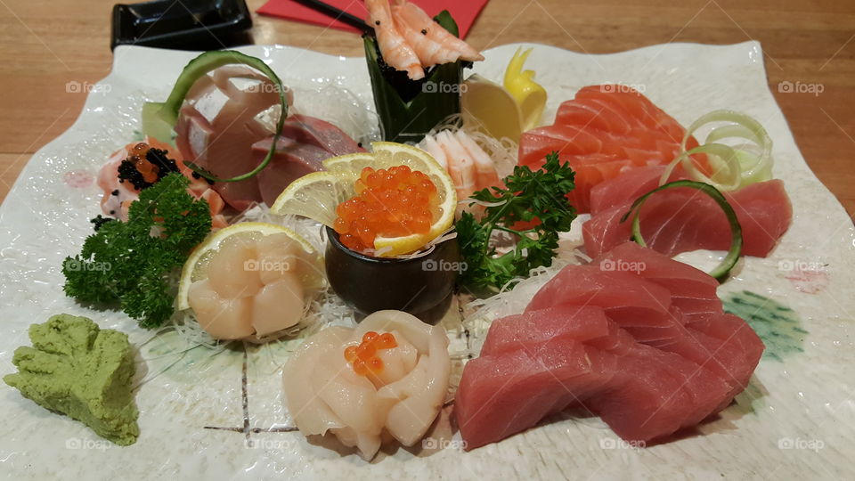 sashimi platter