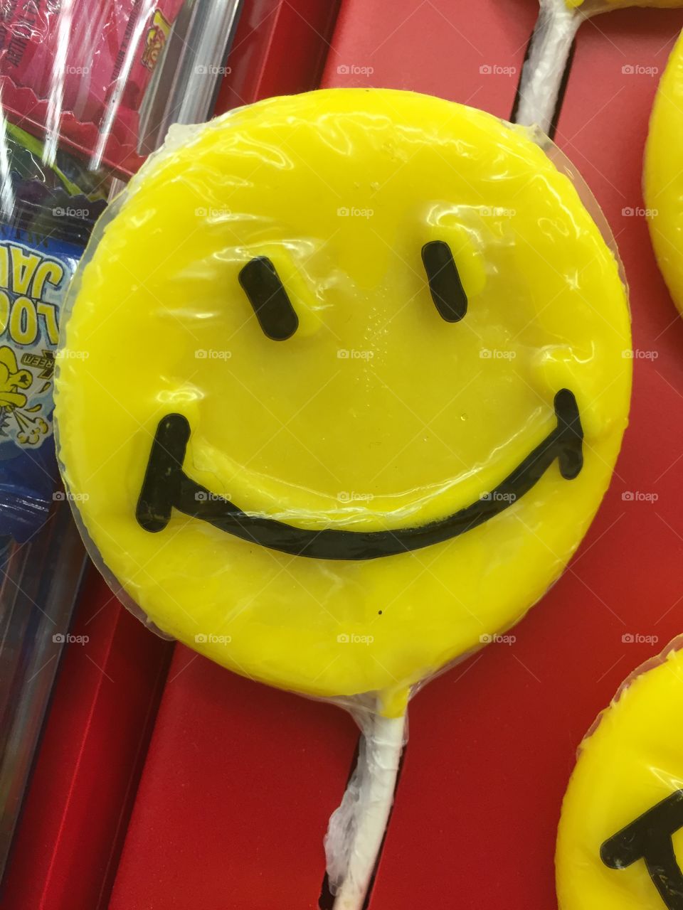 Yellow candy :-) lollipop