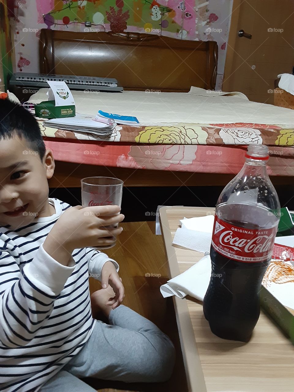 with the taste of coca cola anyone can smile