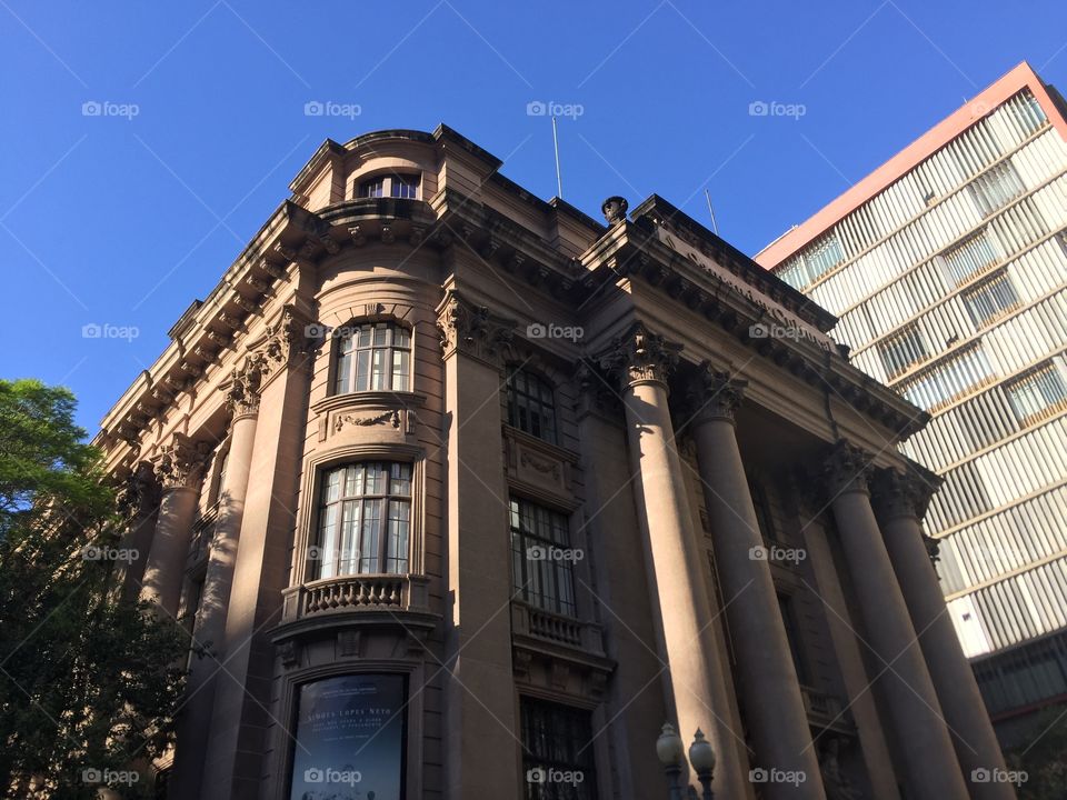 Beautiful architecture in Downtown Porto Alegre Rio Grande do Sul Brazil