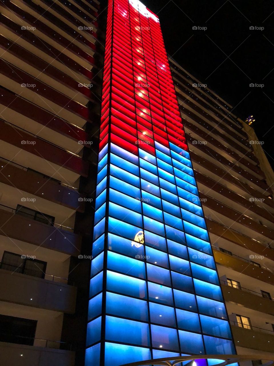 Lights on a Building
