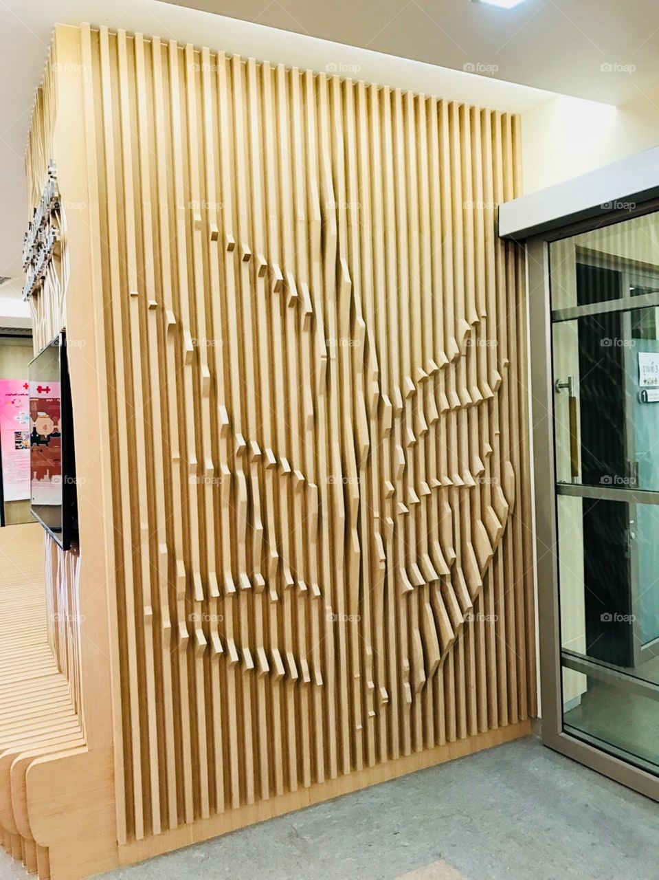 Tree on laser cut wood