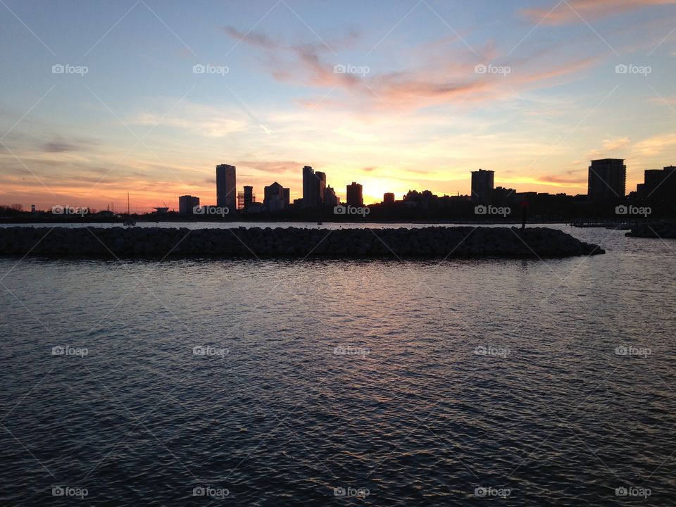 Milwaukee at dusk