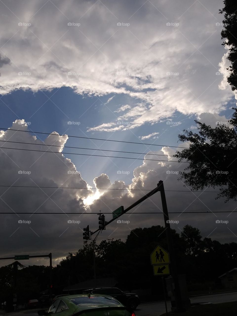 beautiful sky in Sarasota Florida
