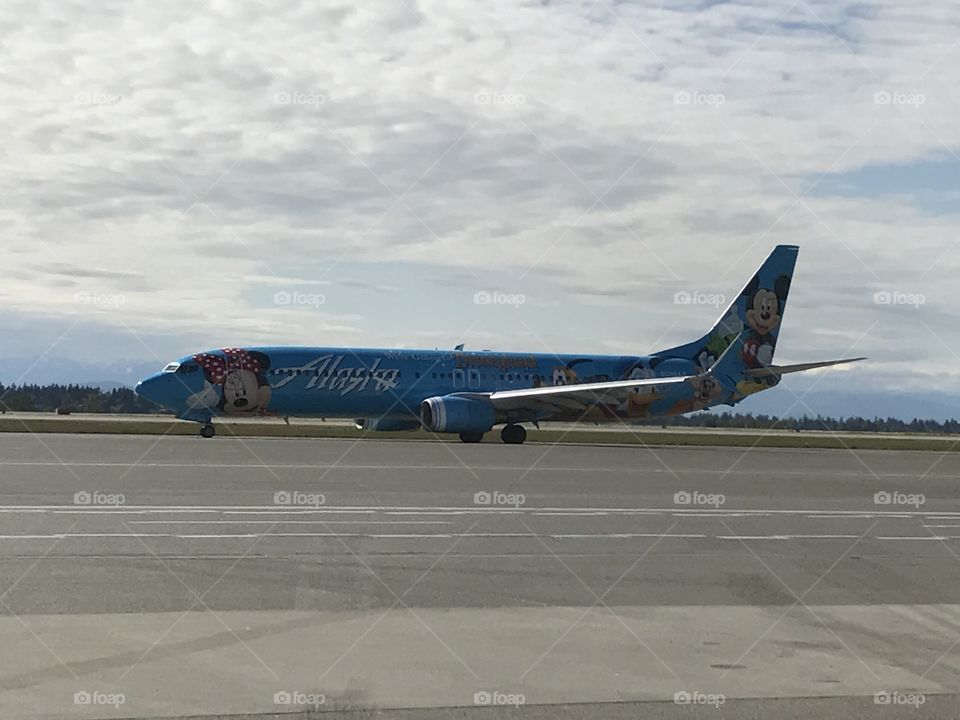 Alaska Airlines Disney plane
