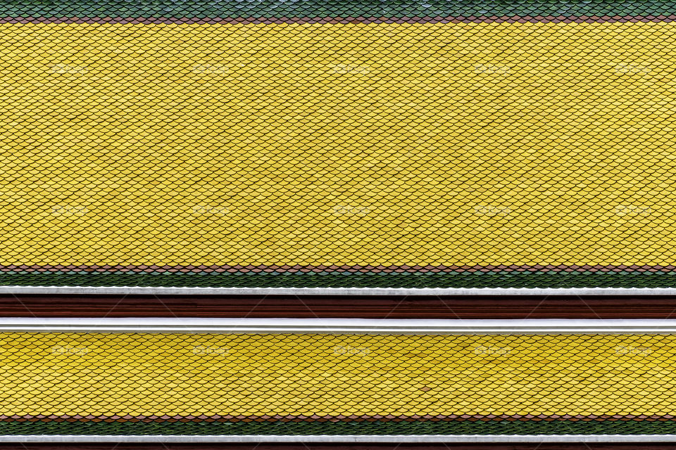 The Color of Roof Tiles in Thai Royal Architecture