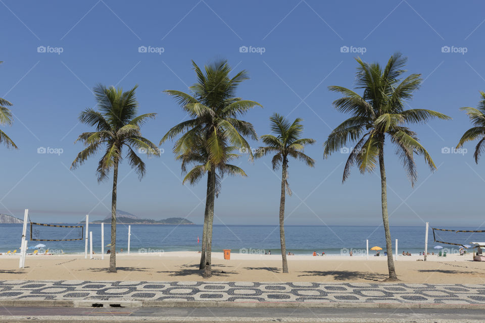 Ipanema beach in Rio de Janeiro Brazil.