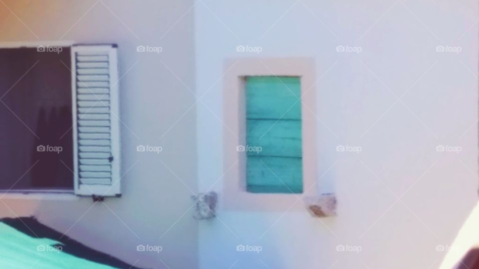 a window on an old house