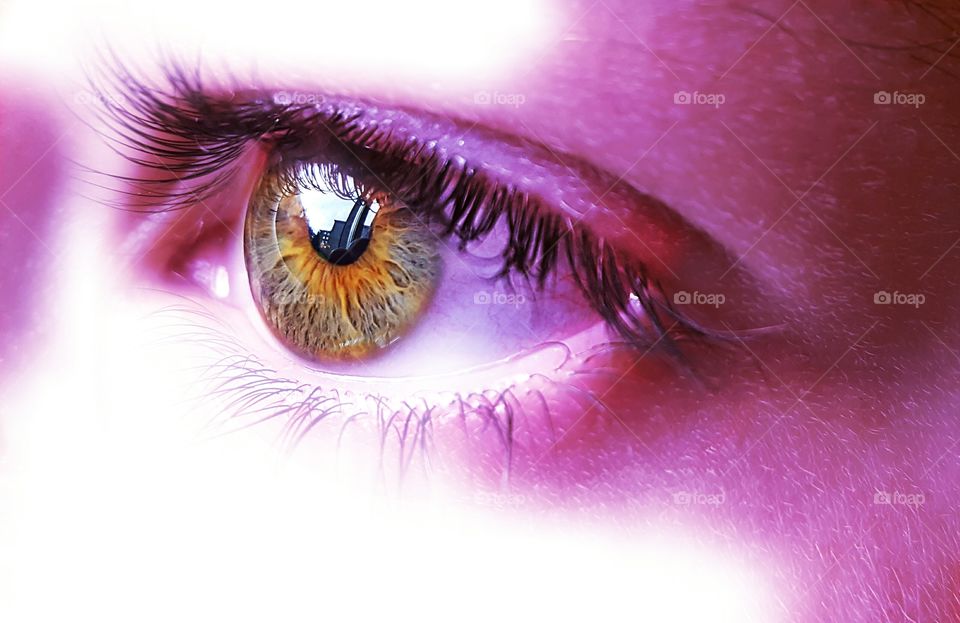 Cropped image of human eye