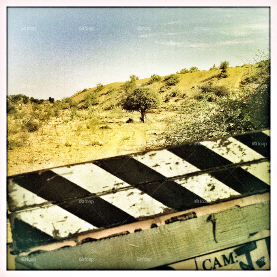 Action . Clapper Board, Rajasthan, India 