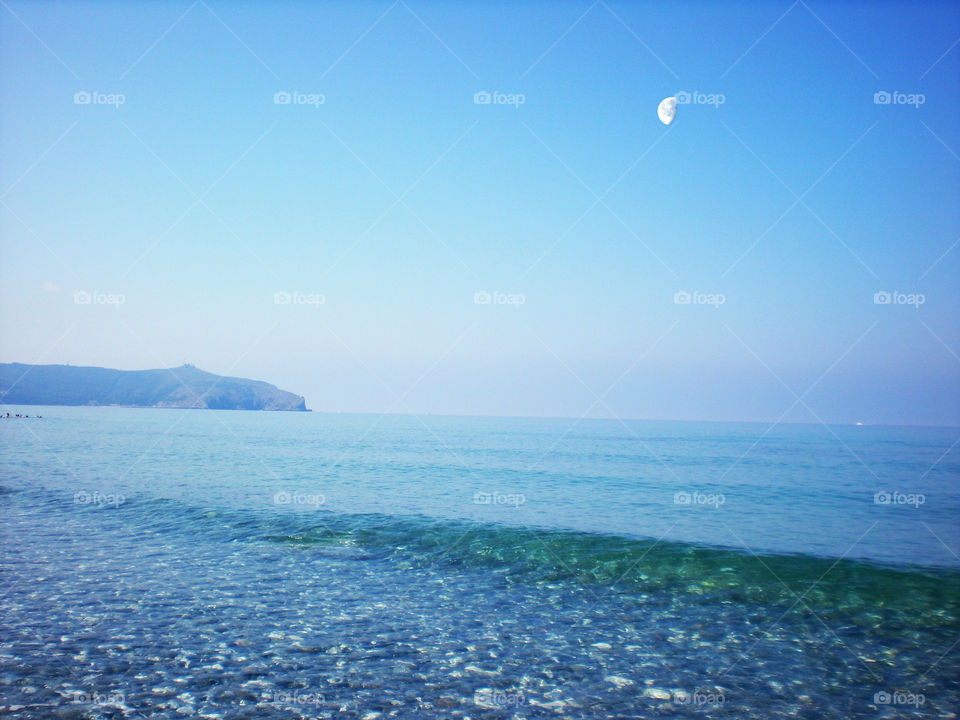 Sea at sunrise at Cape D'Arena ( Palinuro - Italy ).