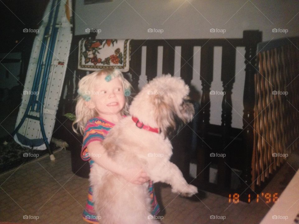 Rag Doll & Her Dog. How can you not love a little girl and her puppy. 