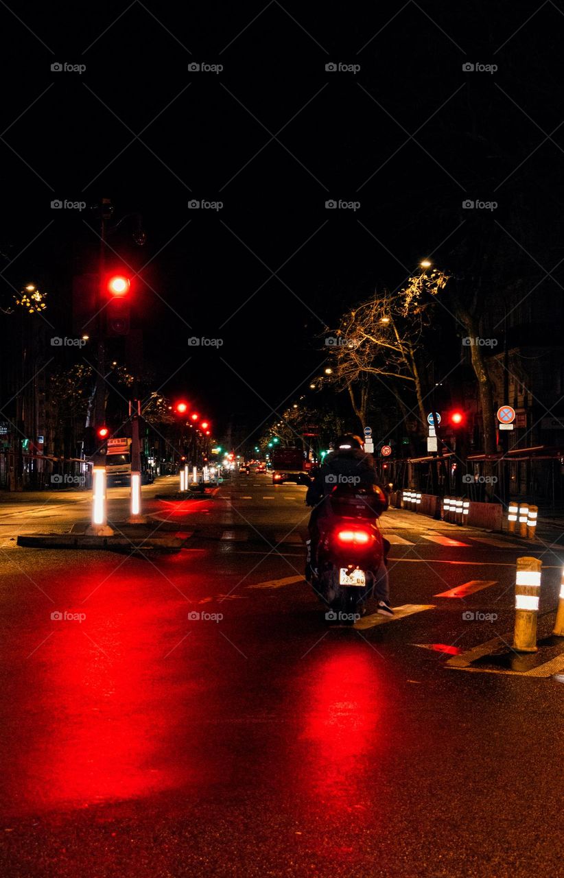 Road at night