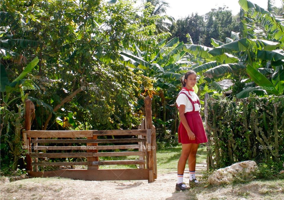 School girl in Cuba