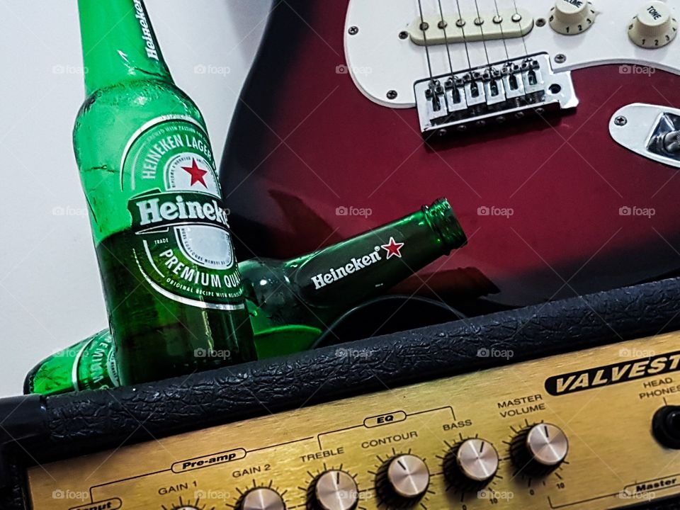 cerveja e música