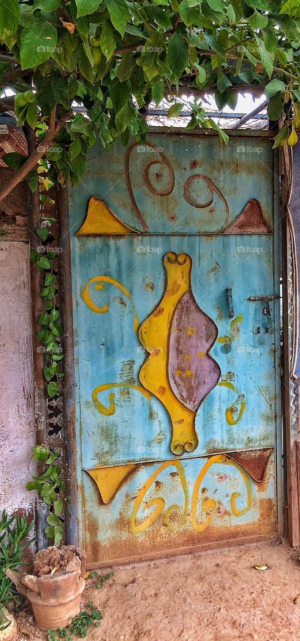 Wooden door Morocco